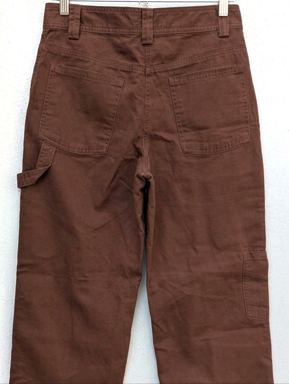 NWT Aritzia Sunday Best Oscar Cargo Pants Brown Utility Carpenter 90s Size 4 - Picture 4 of 8
